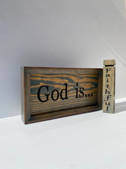 God Is [ Blue Ocean ] Black Letters